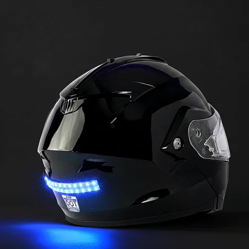Miniatura 6 de BITEHARDER Luz de seguridad para casco de moto de nieve - Azul