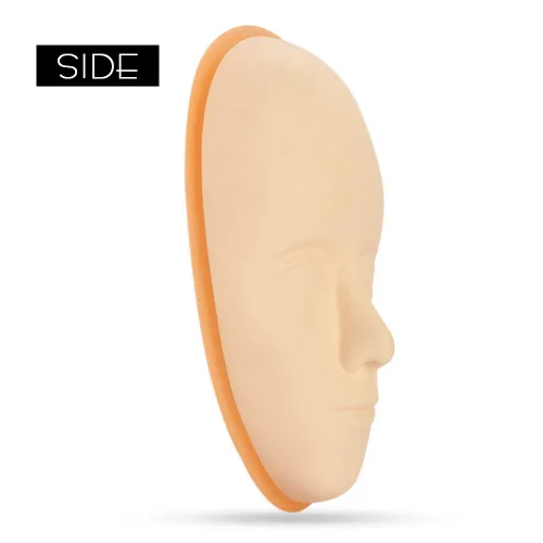Miniatura 8 de ATOMUS - Cabeza de piel para práctica de tatuajes, base de soporte de piel para entrenamiento de tatuajes faciales, piel falsa de goma suave