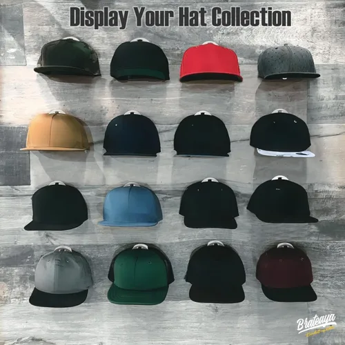 Miniatura 3 de Percheros para sombreros de pared, fuertes soportes adhesivos para sombreros, organizador para gorras sin perforación, paquete de 20 ganchos