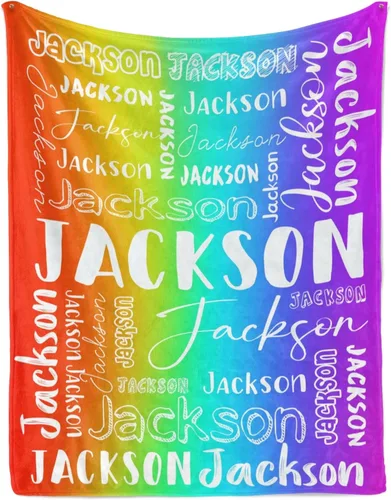 Manta personalizada con nombre para adultos, manta de franela con nombre personalizado para niños y niños, Manta de franela personalizada para
