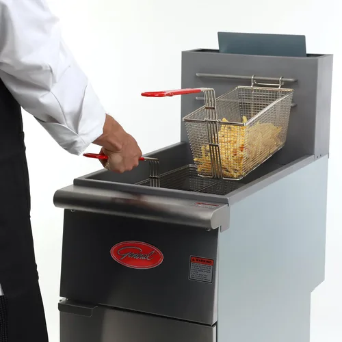 Miniatura 8 de General Freidora comercial, 40 lb., 90,000 BTU, en acero inoxidable (GFF3-40LP)