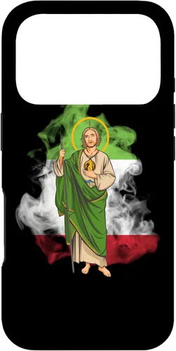 Miniatura 29 de Funda para iPhone 14 San Judas Tadeo con Bandera de México