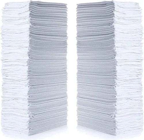 SIMPLI-MAGIC 79100 Toallas de taller, 35,6x30,5 cm, color blanco básico, 50 unidades