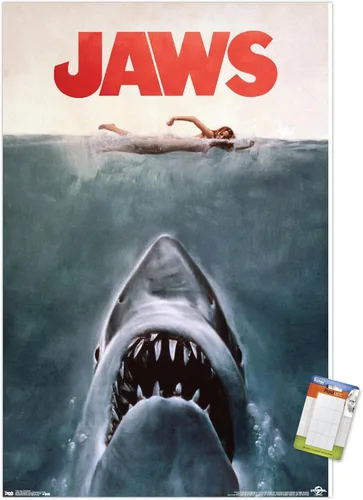 Miniatura 14 de Trends International Jaws - Póster de pared de una hoja, 14.725 x 22.375 pulgadas, versión con marco negro