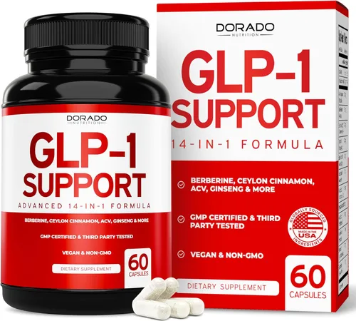 Miniatura 3 de Suplemento de berberina HCL (60 cápsulas) Soporte de salud intestinal premium para adultos y suplemento GLP-1 (60 unidades) Fórmula 14 en 1