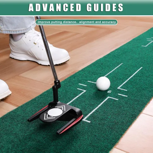 Miniatura 3 de CHAMPKEY Golf Putting Green Indoor - Advanced Guides Golf Putting Mat - Enhance Putting Accuracy and Challenge