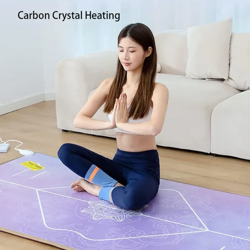 Miniatura 2 de EYPKPL Alfombra pequeña con calefacción de PVC para suelo de cuero, eléctrica, calefacción, almohadilla térmica para yoga, dormitorio y sala de estar