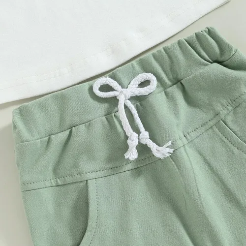 Miniatura 82 de Conjunto de camiseta de manga corta para bebé niño y niña, camiseta de manga corta, pantalones cortos casuales, ropa para recién nacidos, 6, 12, 18
