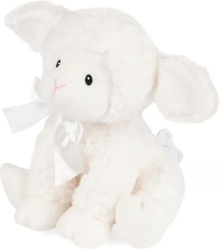 Miniatura 6 de GUND Baby Lena Lamb Keywind - Peluche musical, reproduce canciones de cuna de Brahms, juguete sensorial para bebés de 10 meses en adelante, blanco