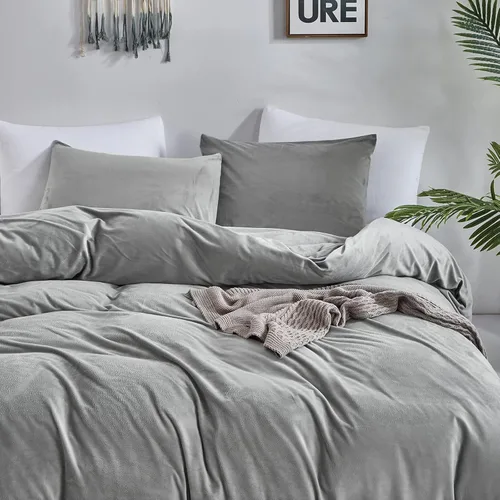Miniatura 136 de CLOTHKNOW - Juego de edredón verde militar tamaño completo de 3 piezas, juego de ropa de cama verde oscuro, edredón suave con 2 fundas de almohada