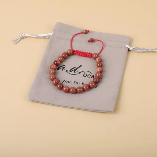 Miniatura 84 de AD Beads Pulseras de piedras preciosas unisex de 0.315 pulgadas (0.315 in), macramé curativo ajustable de 7 a 9 pulgadas Usa esta pulsera