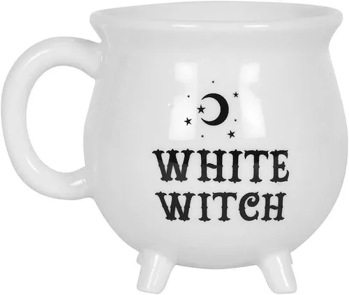 Miniatura 5 de SUMMIT COLLECTION Taza de caldero de cerveza de bruja de 12 onzas líquidas de cerámica, decoración de Halloween, decoración de mesa (negro liso)