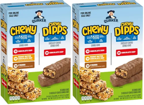 Miniatura 15 de Quaker Barras de granola masticables, S'mores, 58