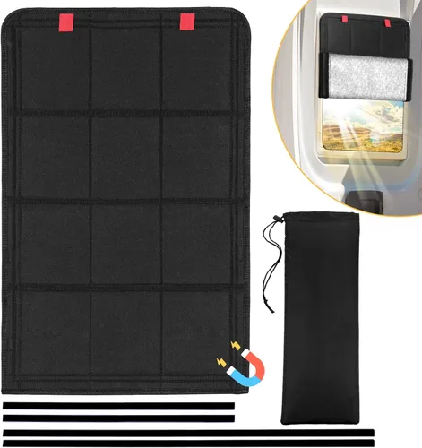 Miniatura 11 de Magnetic RV Vent Cover - 16.25 x 16.25 Inch Foldable Magnet RV Blackout Window Shade Sun Cover with UV Protection and Waterproofing, Comes with