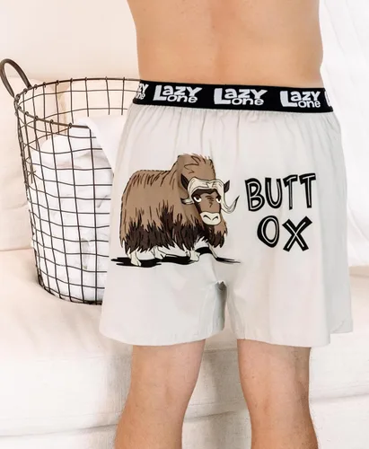 Miniatura 56 de Lazy One Divertidos boxers de animales, ropa interior humorística, novedosos pantalones cortos, regalos de broma para hombres