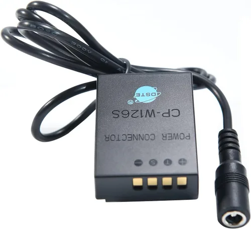 Miniatura 2 de DSTE Adaptador de fuente de alimentación de CA y kit de cargador de batería ficticia Reemplazo de batería NP-W126 NP-W126S compatible con Fujifilm