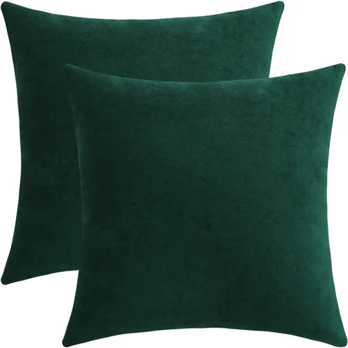 Miniatura 17 de Jeneoo - Fundas de almohada decorativas rojas brillantes de chenilla suave, fundas de cojín cómodas y sólidas para sofá de sala de estar