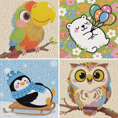 Miniatura 9 de UiSdfuy Kits de arte de diamantes para niños, artes y manualidades de 8, 9, 10, 11 y 12 años, arte de diamantes para niños, arte de gemas paquete