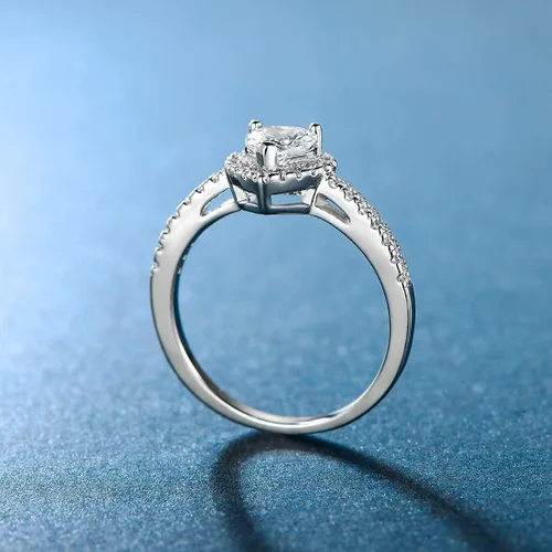 Miniatura 4 de MDFUN - Anillo de infinito, lujoso, chapado en oro rosa, con circonita cúbica