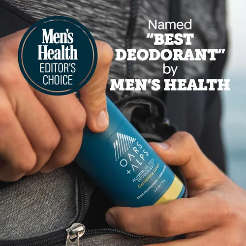 Miniatura 3 de Oars + Alps Desodorante sin aluminio para hombres y mujeres, dermatológicamente probado y fabricado con ingredientes limpios, tamaño de viaje, Costa