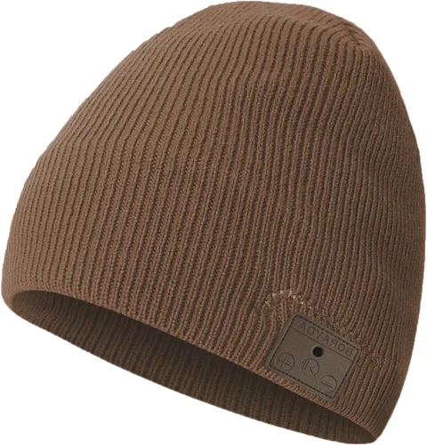 Miniatura 8 de Gorro de lana merino con Bluetooth, estéreo HD, 30 horas de tiempo de reproducción, micrófono integrado, regalo electrónico de Navidad
