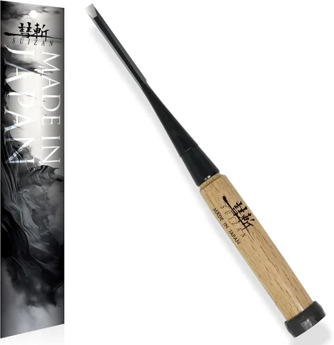 SUIZAN Cincel de madera japonés 1/4" (6mm) - Herramientas profesionales Oire Nomi para carpintería