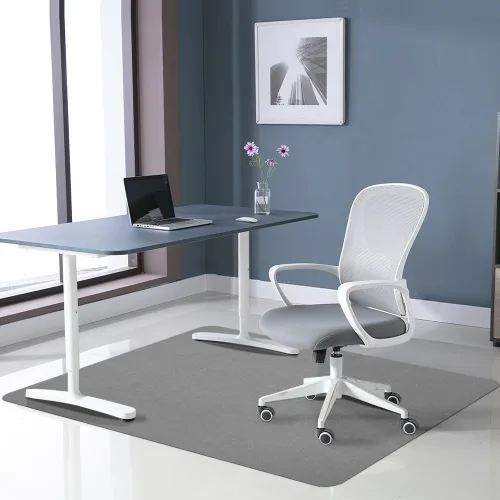 Miniatura 4 de Tapete para silla de oficina para suelo de madera dura y azulejos, tapete antideslizante para silla de escritorio de 55 x 35 pulgadas, tapete