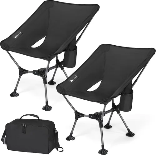 Miniatura 11 de Gonex Silla de camping portátil, silla plegable ligera de 6ª generación con pies antihundimiento, asiento alto de 17.5 pulgadas, capacidad de 330