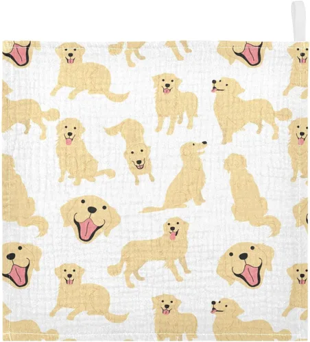 Miniatura 26 de Toallas de algodón para bebé, toallas de baño unisex para recién nacidos, toallitas naturales para piel delicada, 11.8 x 11.8 pulgadas, paquete de 5