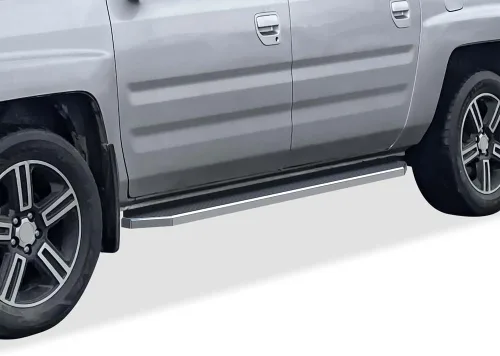 Miniatura 13 de APS Estribos negros estilo compatible con Honda Ridgeline 2006-2014 Crew Cab (barras nerf barras laterales escalones laterales)