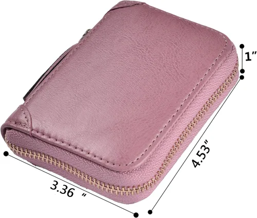 Miniatura 7 de Tarjetero de piel para tarjetas de crédito y carnet de identidad, con tecnología RFID, para mujer