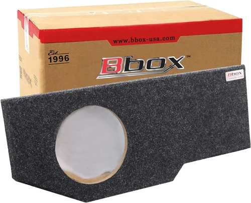 Bbox - Caja sellada de subwoofer individual de 12 pulgadas, compatible con Dodge Ram Quad Cab 2002-2018, cajas y carcasas de subwoofer para
