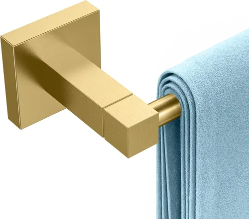 RUACQ Barra para toallas de 18 pulgadas, Soportes para toallas para baño, Soporte para toallas de acero inoxidable 304 montado en la pared, Barra