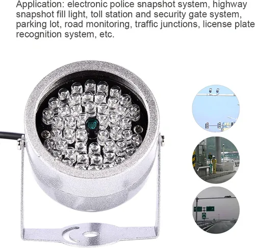 Miniatura 5 de Luces de inundación infrarrojos infrarrojos del CCTV de la visión nocturna infrarroja del IR 48 LED IR luces de inundación para la cámara CCTV