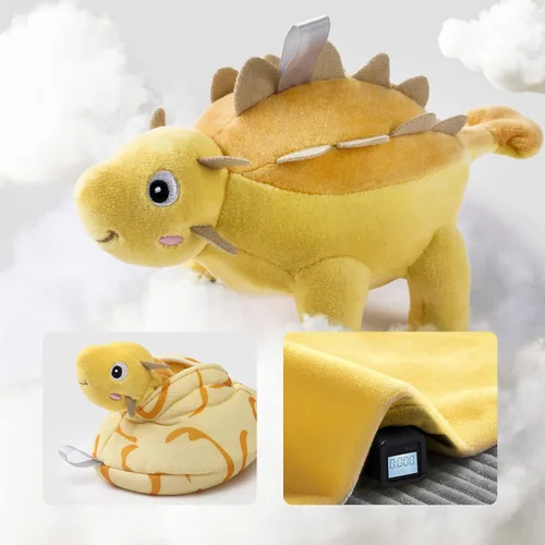 Miniatura 2 de TUMAMA Juguetes de peluche, juego de peluches reversibles colgantes de dinosaurio y huevo para decoración de Pascua, gimnasio y asiento