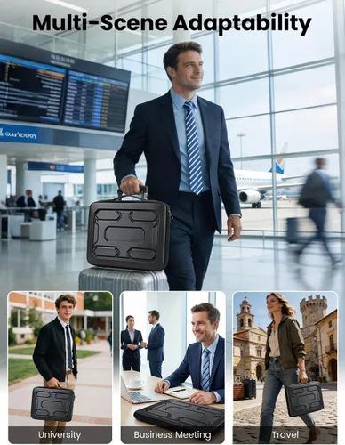 Miniatura 10 de DOMISO Funda para portátil AA51, Negro, 14 pulg.