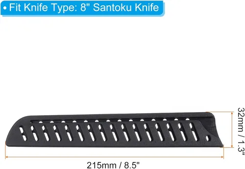 Miniatura 2 de PATIKIL Funda de seguridad PP para cuchillo de pan de 8 pulgadas, paquete de 2 cuchillos, protector de filos, protector de cuchillas, funda