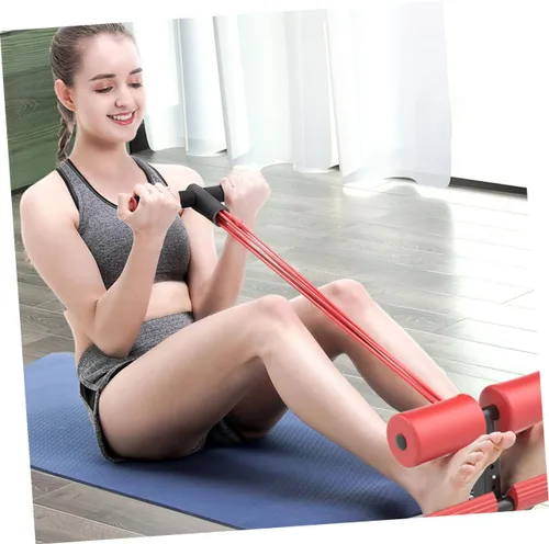 Miniatura 7 de Kisangel Soporte de pie para sentadillas, equipo de entrenamiento de autosucción, ejercitador, barra de fitness para piso, dispositivo de asistencia