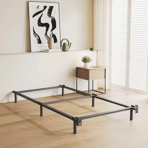 Miniatura 7 de Bedsnus Base de cama individual de 7 pulgadas, compatible con la mayoría de colchones o somier, base de cama de soporte de 6 patas, sin ruido, fácil