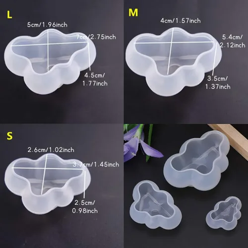 Miniatura 3 de 3 moldes de resina de nube, moldes de silicona de nube 3D para resina epoxi, fabricación de jabón de velas, decoración del hogar