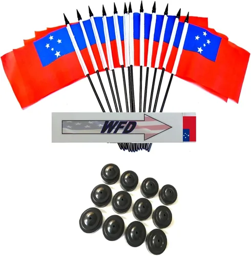 Miniatura 43 de Paquete de 12 banderas de escritorio de oficina en miniatura de poliéster Afganistán de 4 x 6 pulgadas y pequeñas banderas de mesa, 1 docena de mini