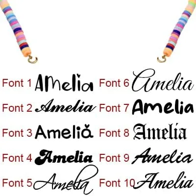 Miniatura 2 de UMAGICBOX Collar con nombre de plata de ley personalizado, estilo de 15 fuentes para elegir, colgante de placa de identificación de oro