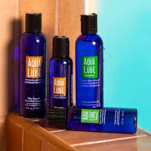 Miniatura 6 de Aqua Lube Natural 4 onzas líquidas, gel más grueso, lubricante personal, fórmula no pegajosa a base de agua, apto para juguetes, suave, de larga
