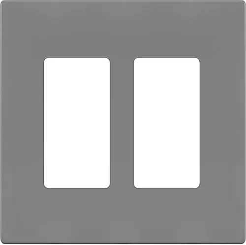 Miniatura 105 de ENERLITES Placas de pared decorativas sin tornillos, cubiertas de tomacorrientes seguras para niños, tamaño de 4 posiciones, 4.68" H x 8.30" L, Negro