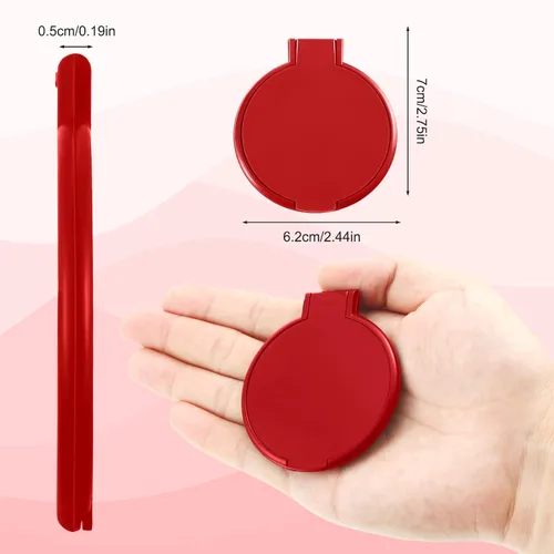 Miniatura 2 de Yalikop 36 piezas de espejo compacto a granel, portátil, redondo, espejo de maquillaje, mini plegable para monedero, mujeres, viajes, uso diario