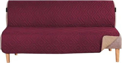 Miniatura 62 de H.VERSAILTEX Funda reversible para silla, protector de muebles antideslizante, resistente al agua, con correas elásticas de 2 pulgadas