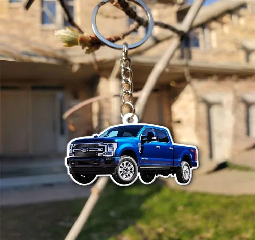Miniatura 5 de Llavero acrílico personalizado con foto personalizada para amantes de la camioneta, accesorios de regalo para chicos de camioneta (acrílico)