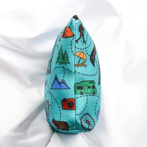 Miniatura 5 de Regalo para amantes de los viajes, viajes por carretera, camping, viaje, senderismo, amante de la cremallera, bolsa de maquillaje