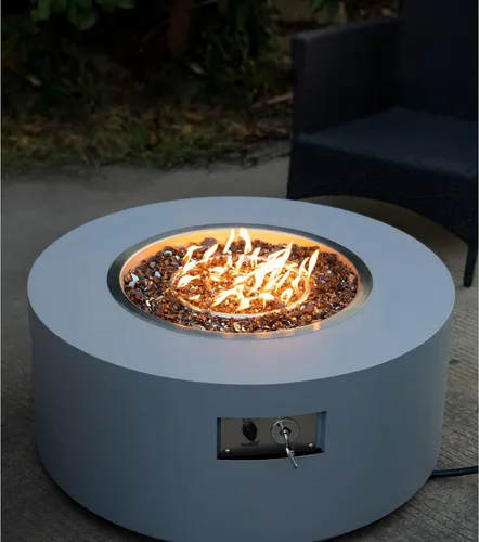 Miniatura 69 de Stanbroil - Vidrio de fuego de 10 libras – Cristal de fuego templado reflectante de 1/2 pulgada para chimenea de hoguera, azul Pacífico reflectante