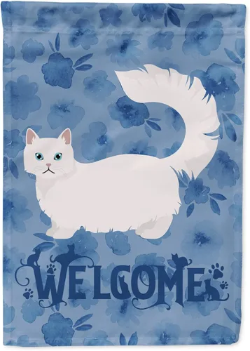 Miniatura 9 de Caroline's Treasures CK4813CHF - Bandera de bienvenida con gato abisinio azul, manga grande, para porche, para colgar en la pared, poliéster